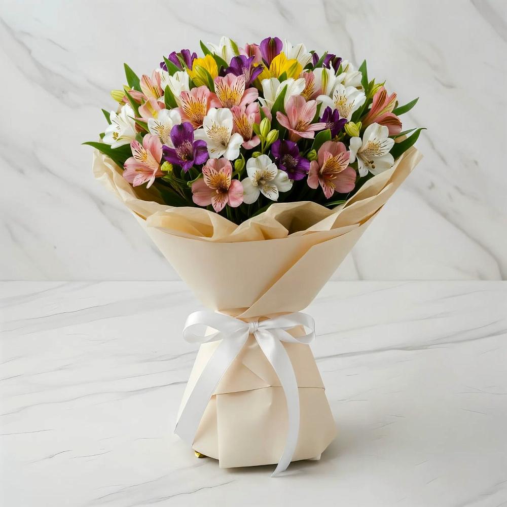 Букет цветов из: Альстромерии в Параньге