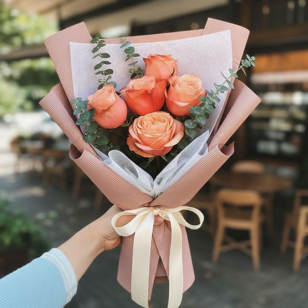 Букет цветов из: Розы в Параньге