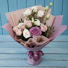 Букет цветов из:  Розы и Лизиантусы в Параньге