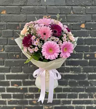 Букет цветов из:  Герберы и Хризантемы в Параньге
