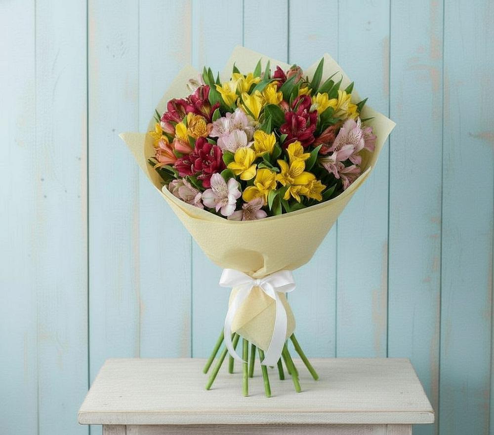 Букет цветов из: Альстромерии в Параньге