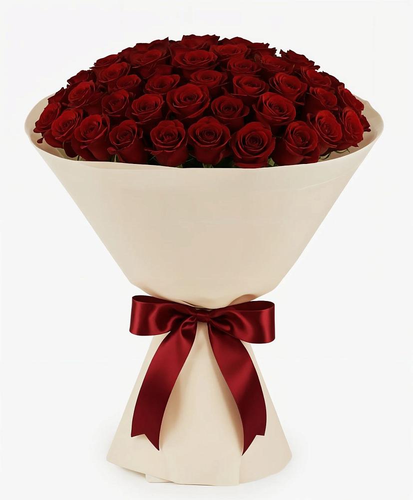 Букет 101 Бордовая роза Блэк Бакарра в Параньге