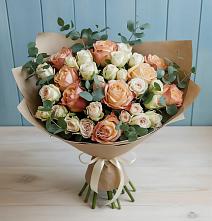 Букет цветов из:  Альстромерии и Розы #REPLACE_PRED# Параньге