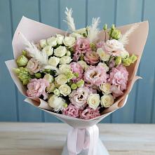 Букет цветов из:  Альстромерии и Розы в Параньге